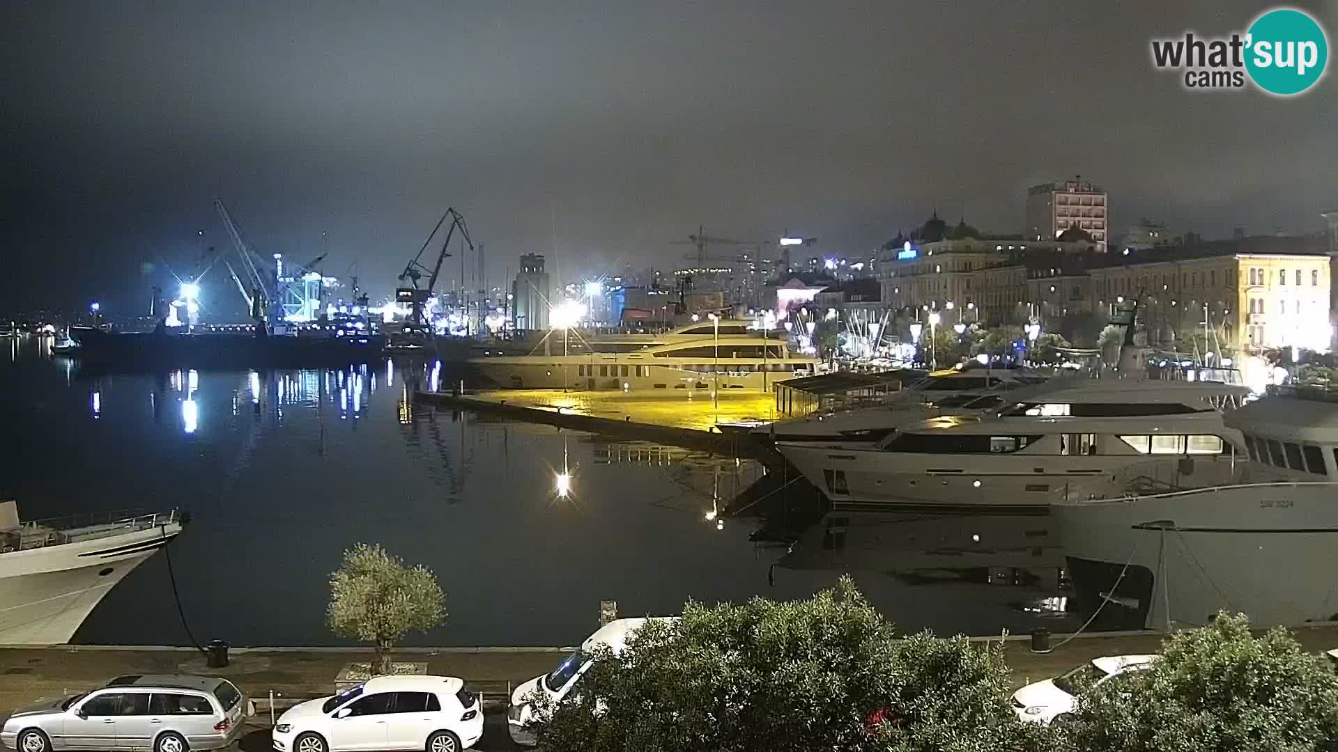 Die Riva und Marina in Rijeka – Live Webcam Kroatien