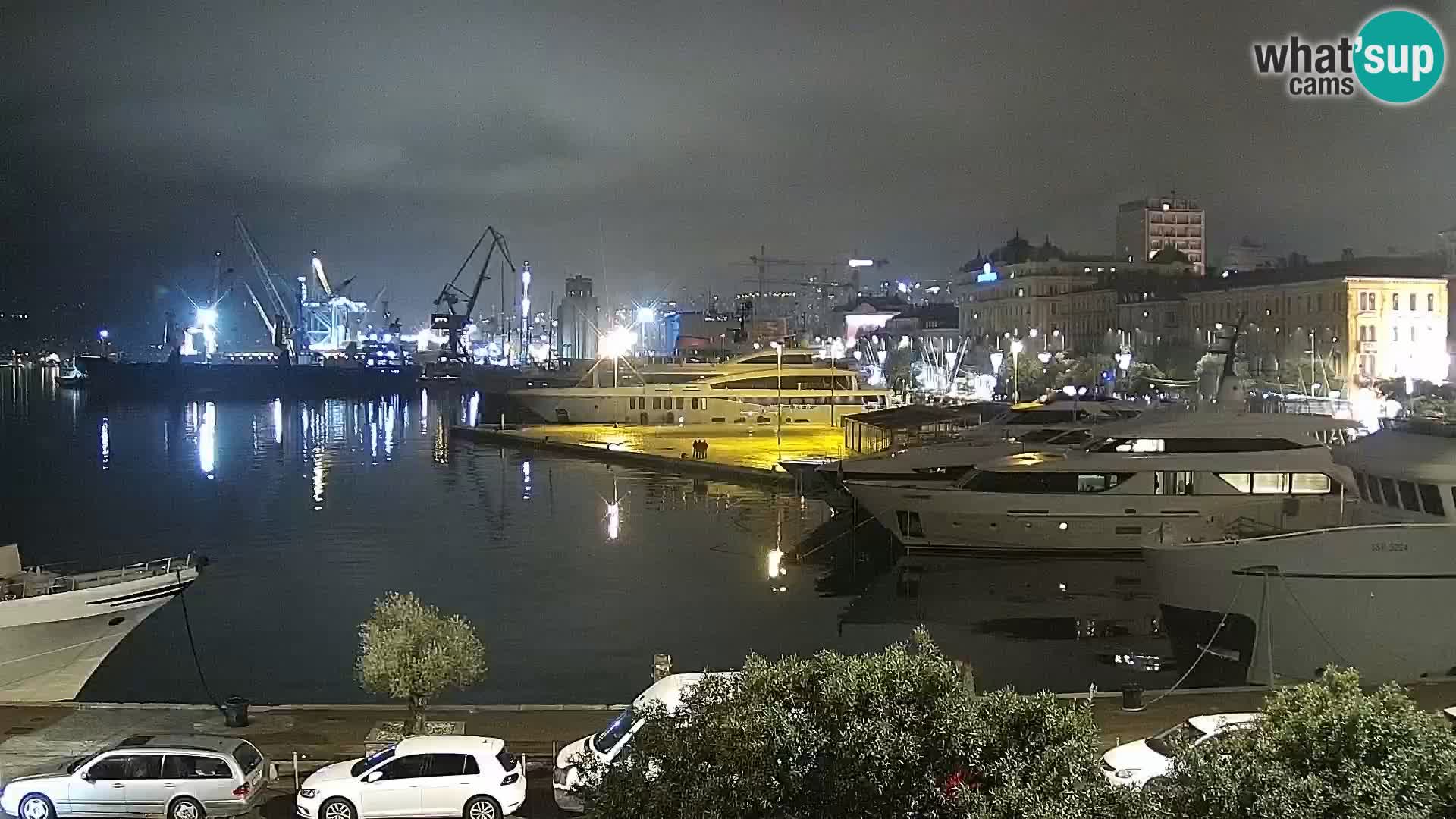 La Riva et Marina à Rijeka – Live Webcam Croatie