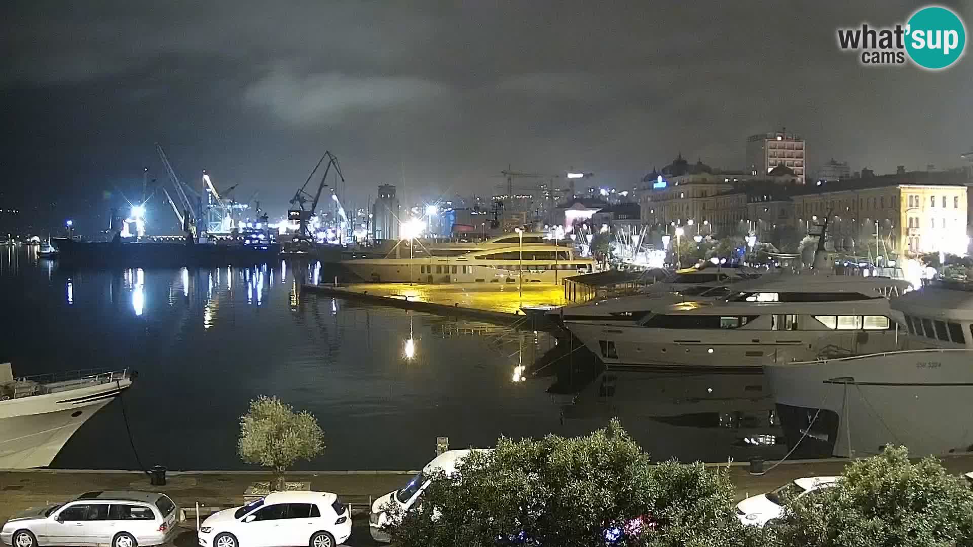 The Riva and Marina in Rijeka  – Live Webcam Croatia