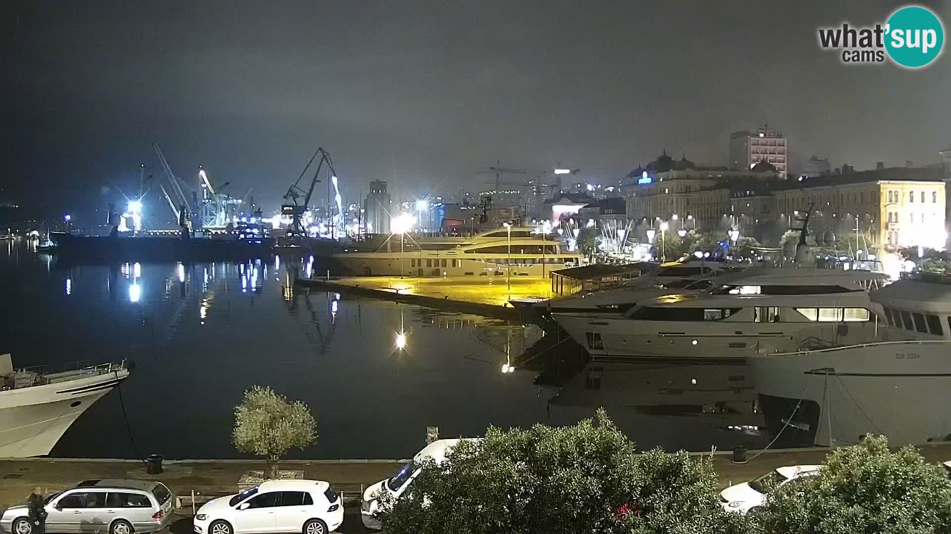 Die Riva und Marina in Rijeka – Live Webcam Kroatien