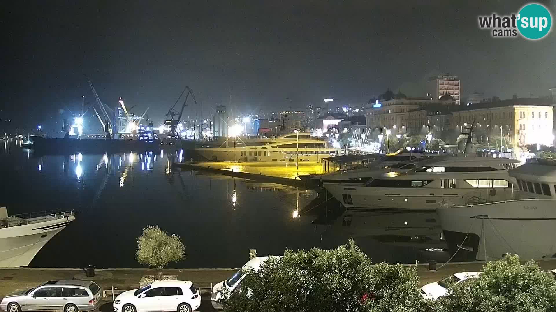 The Riva and Marina in Rijeka – Live Webcam Croatia