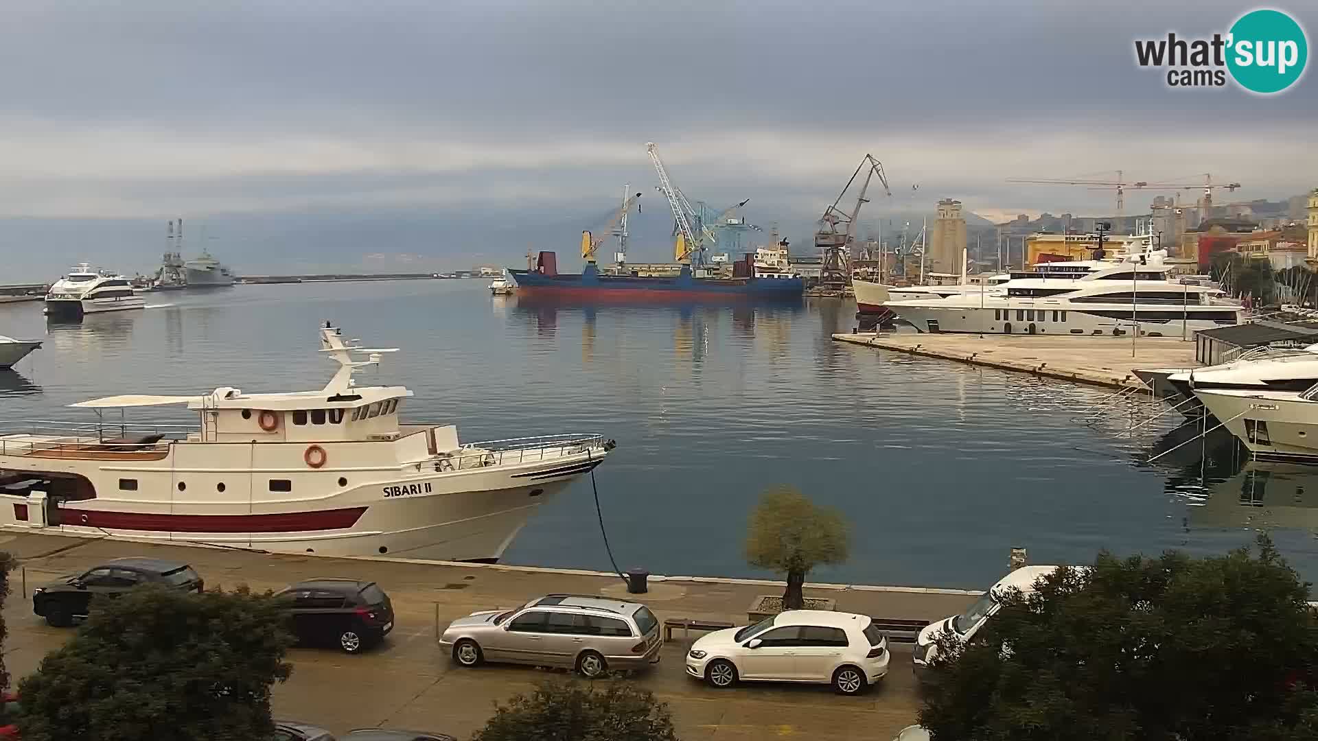 Riva i Marina u Rijeci – Web kamera uživo u Hrvatskoj
