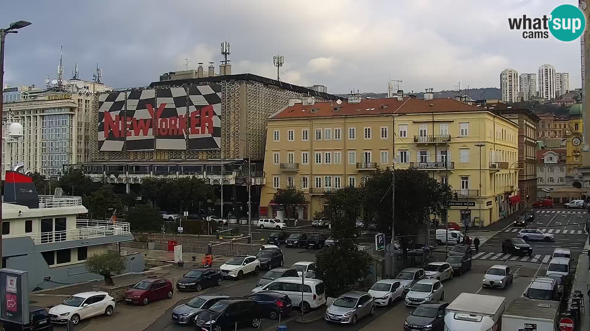 La Riva e la Marina a Rijeka (Fiume) – Live Webcam Croazia
