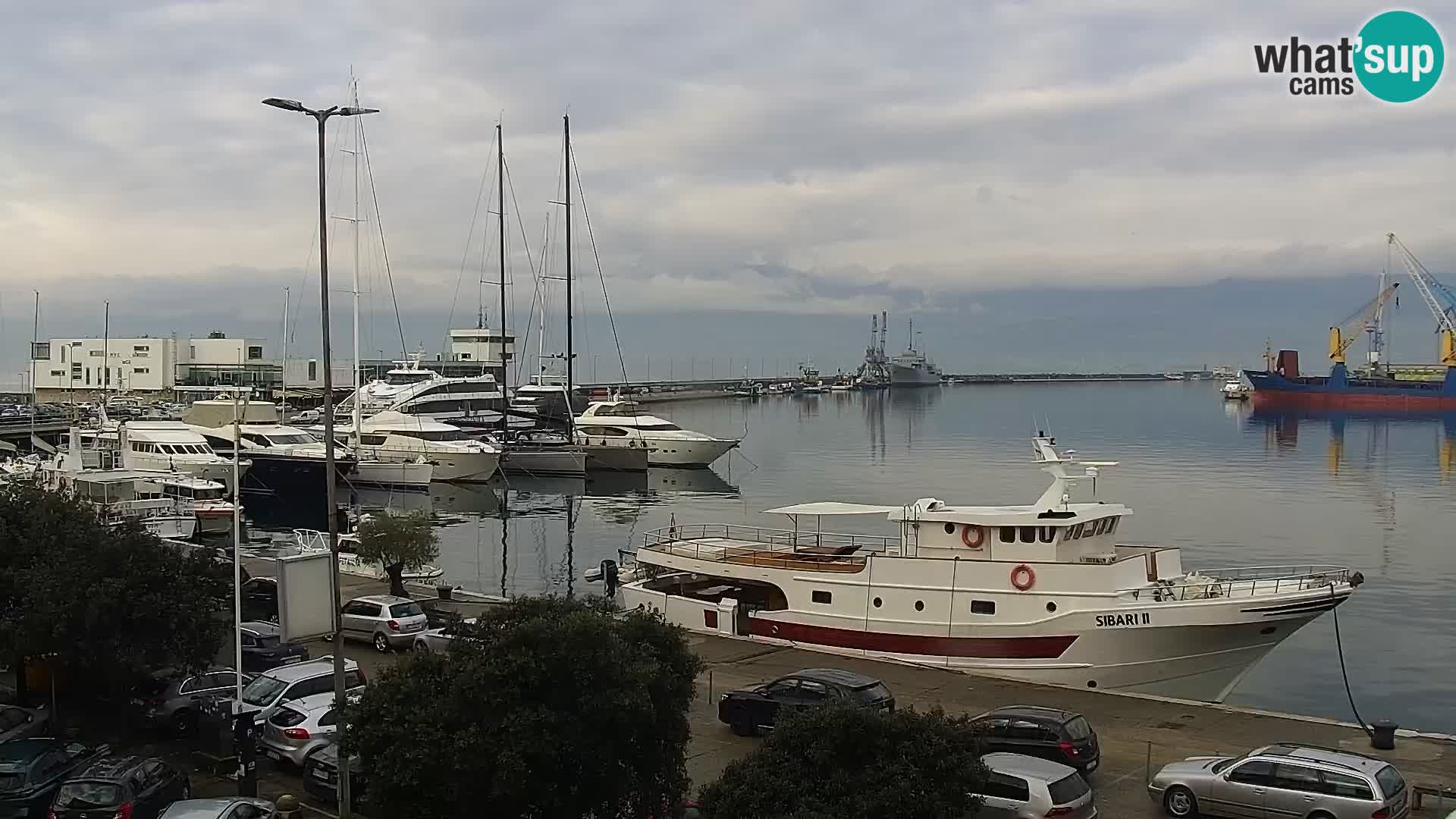 Die Riva und Marina in Rijeka – Live Webcam Kroatien