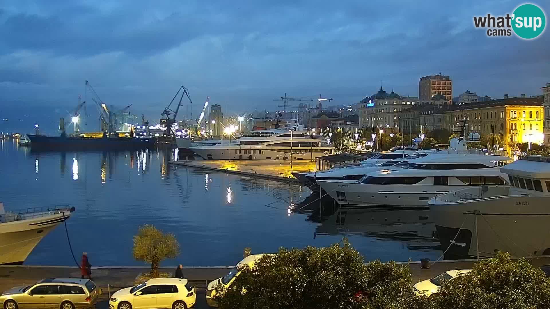 La Riva e la Marina a Rijeka (Fiume) – Live Webcam Croazia
