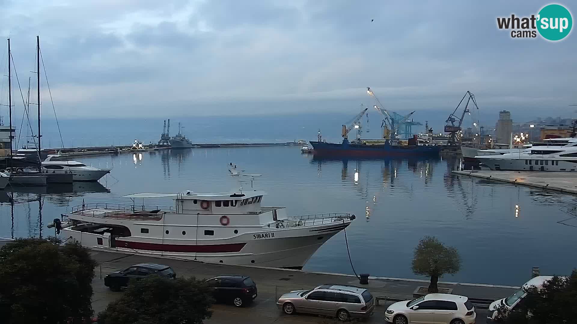The Riva and Marina in Rijeka – Live Webcam Croatia