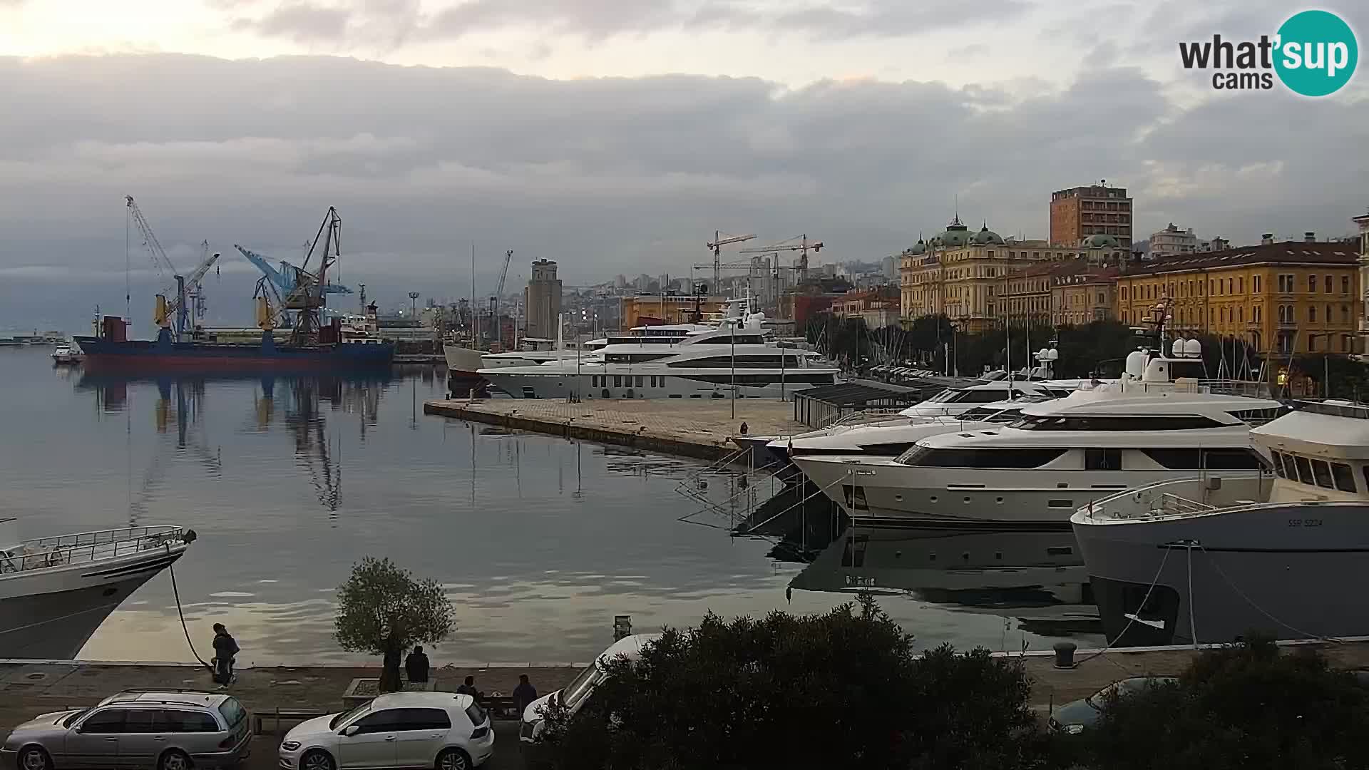 La Riva e la Marina a Rijeka (Fiume) – Live Webcam Croazia
