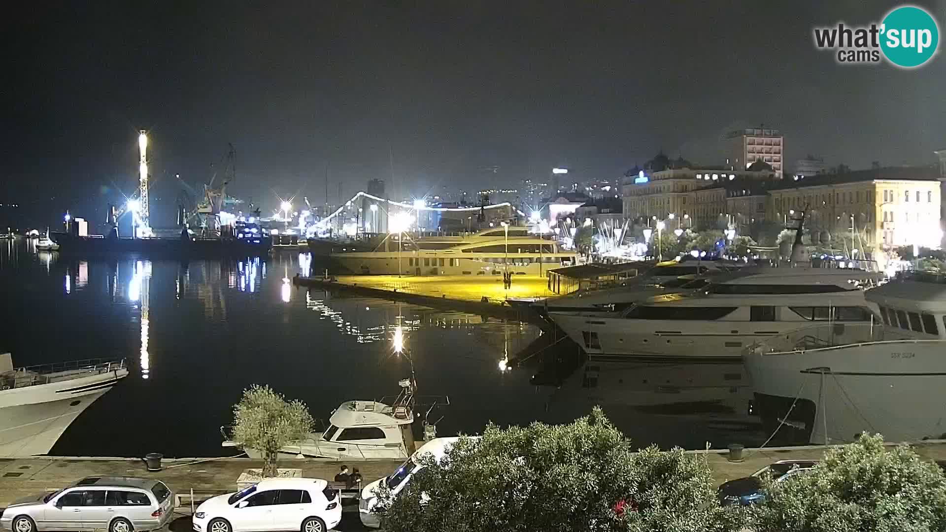 La Riva e la Marina a Rijeka (Fiume) – Live Webcam Croazia