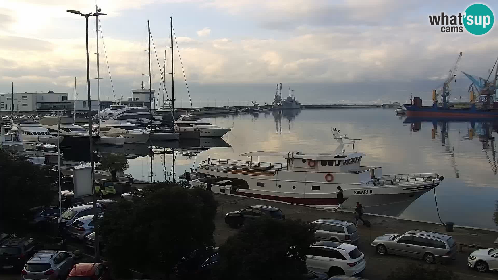 Die Riva und Marina in Rijeka – Live Webcam Kroatien