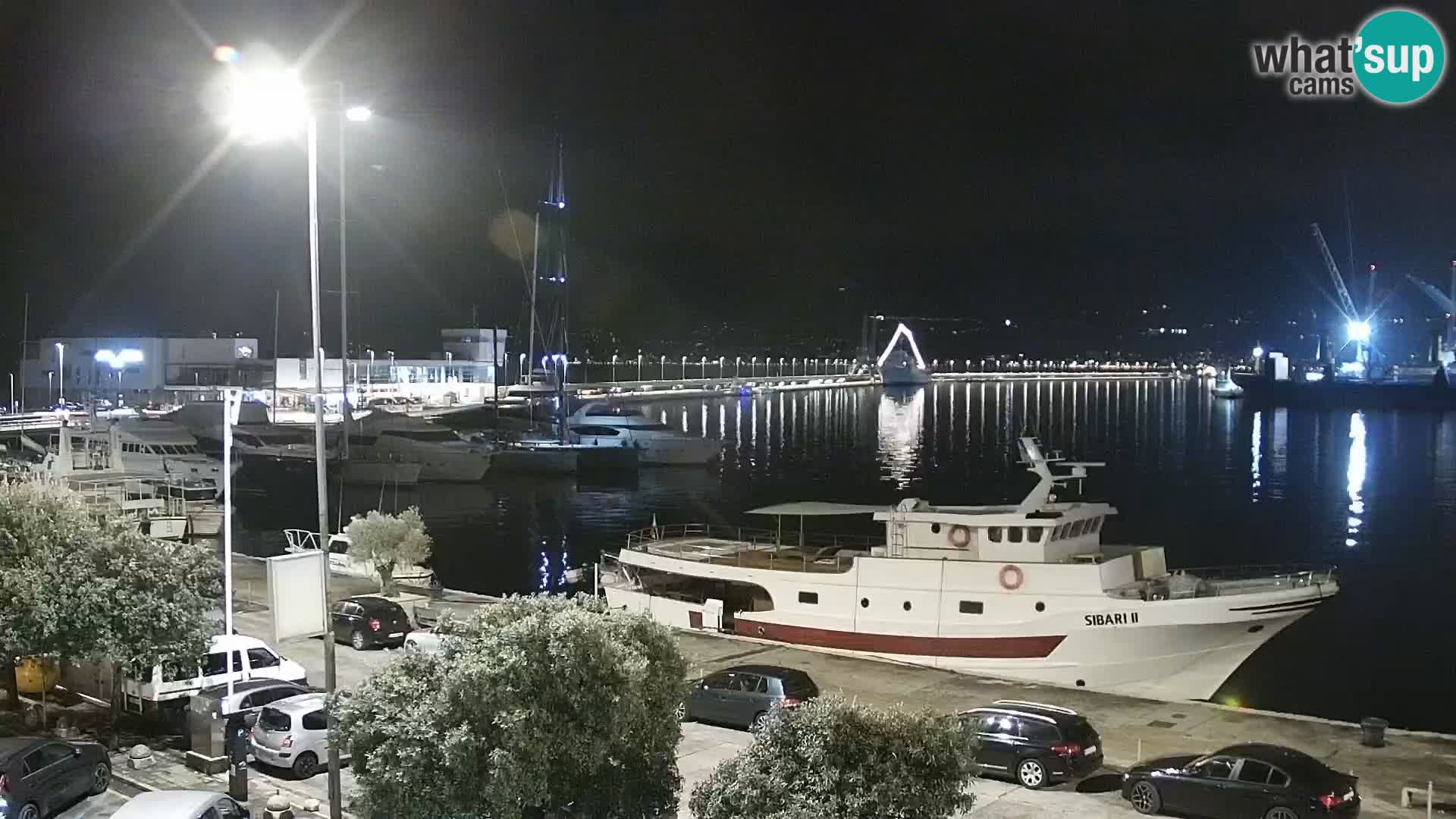 La Riva y Marina en Rijeka – Webcam en vivo Croacia