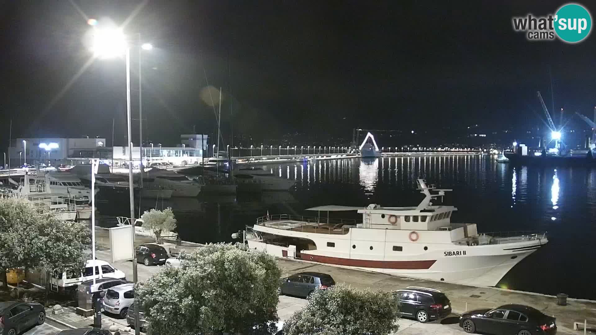La Riva et Marina à Rijeka – Live Webcam Croatie