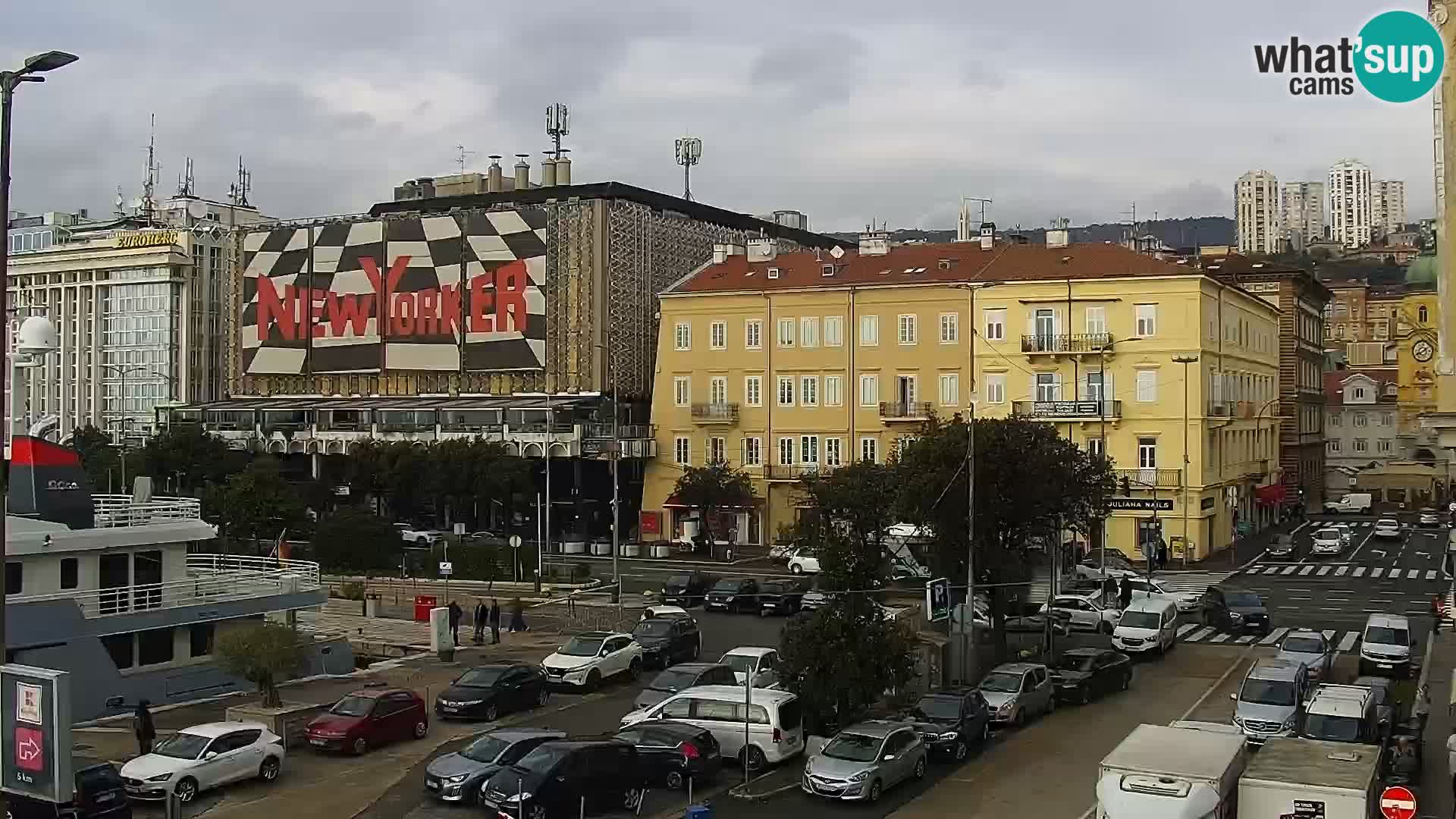 La Riva e la Marina a Rijeka (Fiume) – Live Webcam Croazia