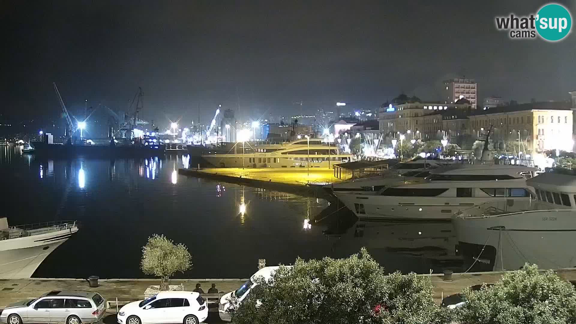 The Riva and Marina in Rijeka – Live Webcam Croatia