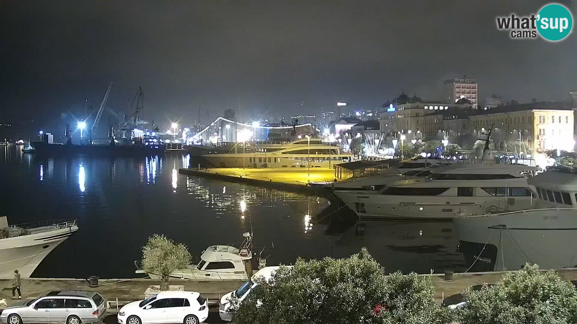 La Riva e la Marina a Rijeka (Fiume) – Live Webcam Croazia