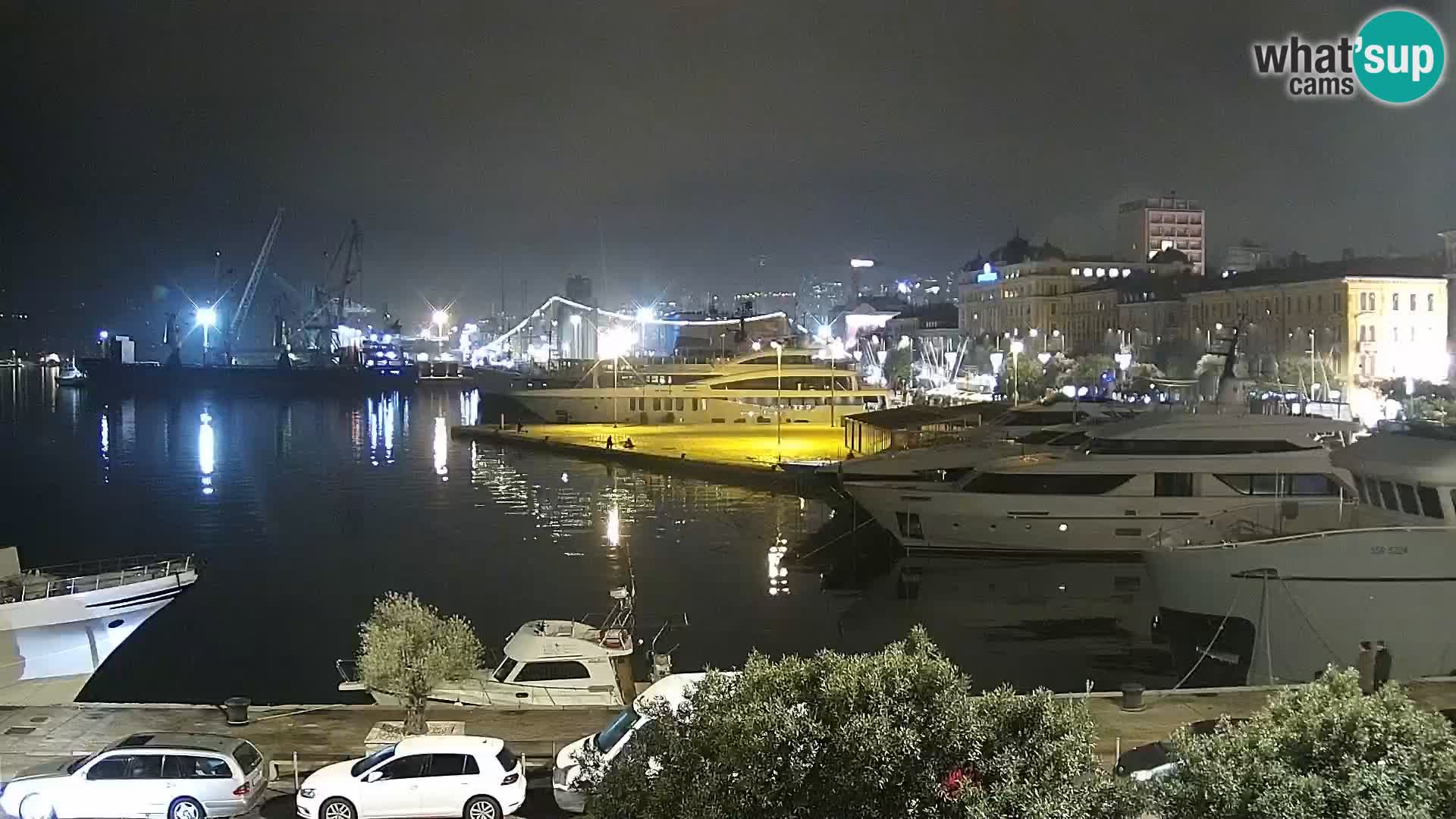 La Riva et Marina à Rijeka – Live Webcam Croatie