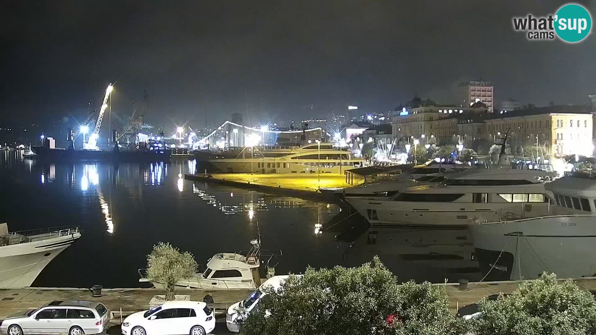 La Riva e la Marina a Rijeka (Fiume) – Live Webcam Croazia