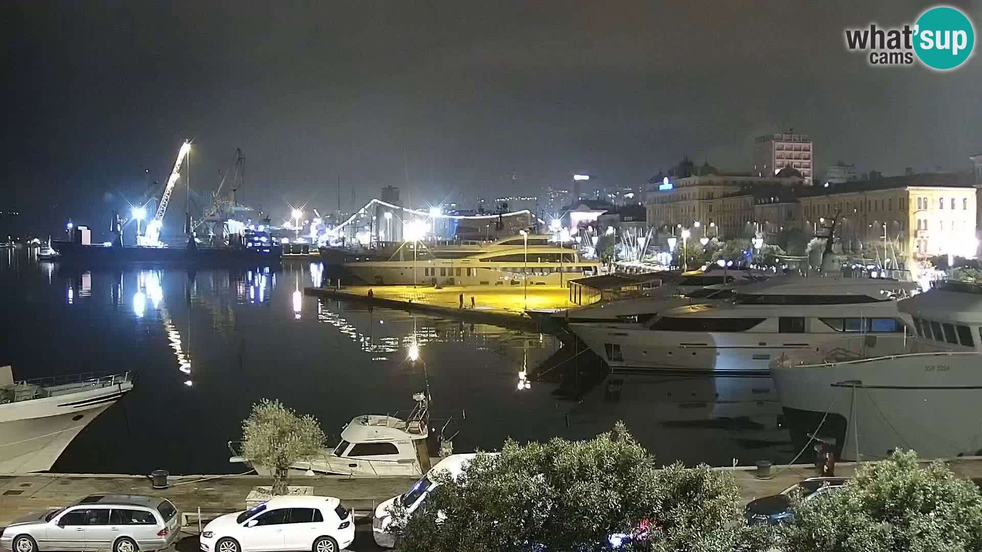 La Riva e la Marina a Rijeka (Fiume) – Live Webcam Croazia