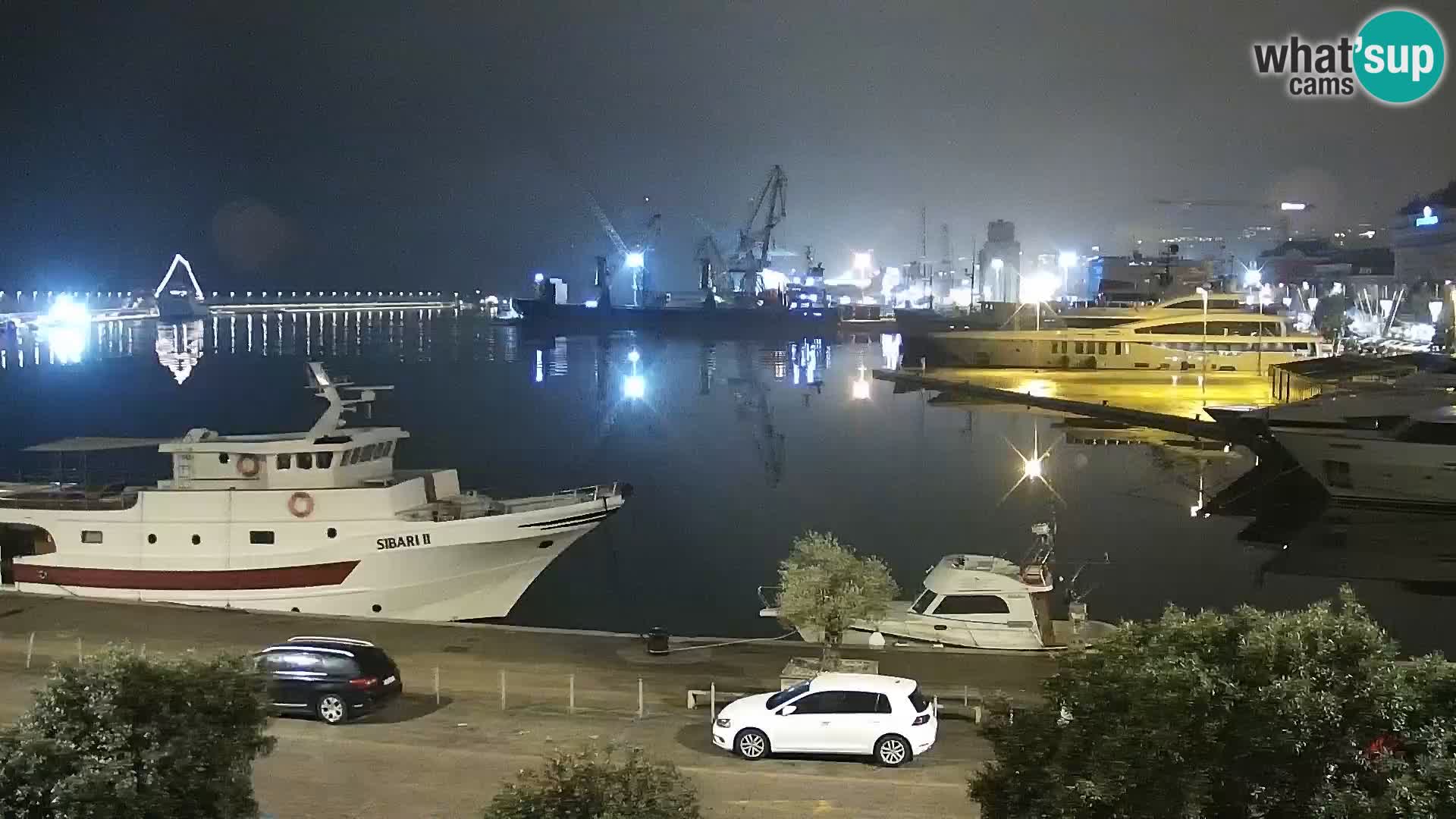 La Riva e la Marina a Rijeka (Fiume) – Live Webcam Croazia
