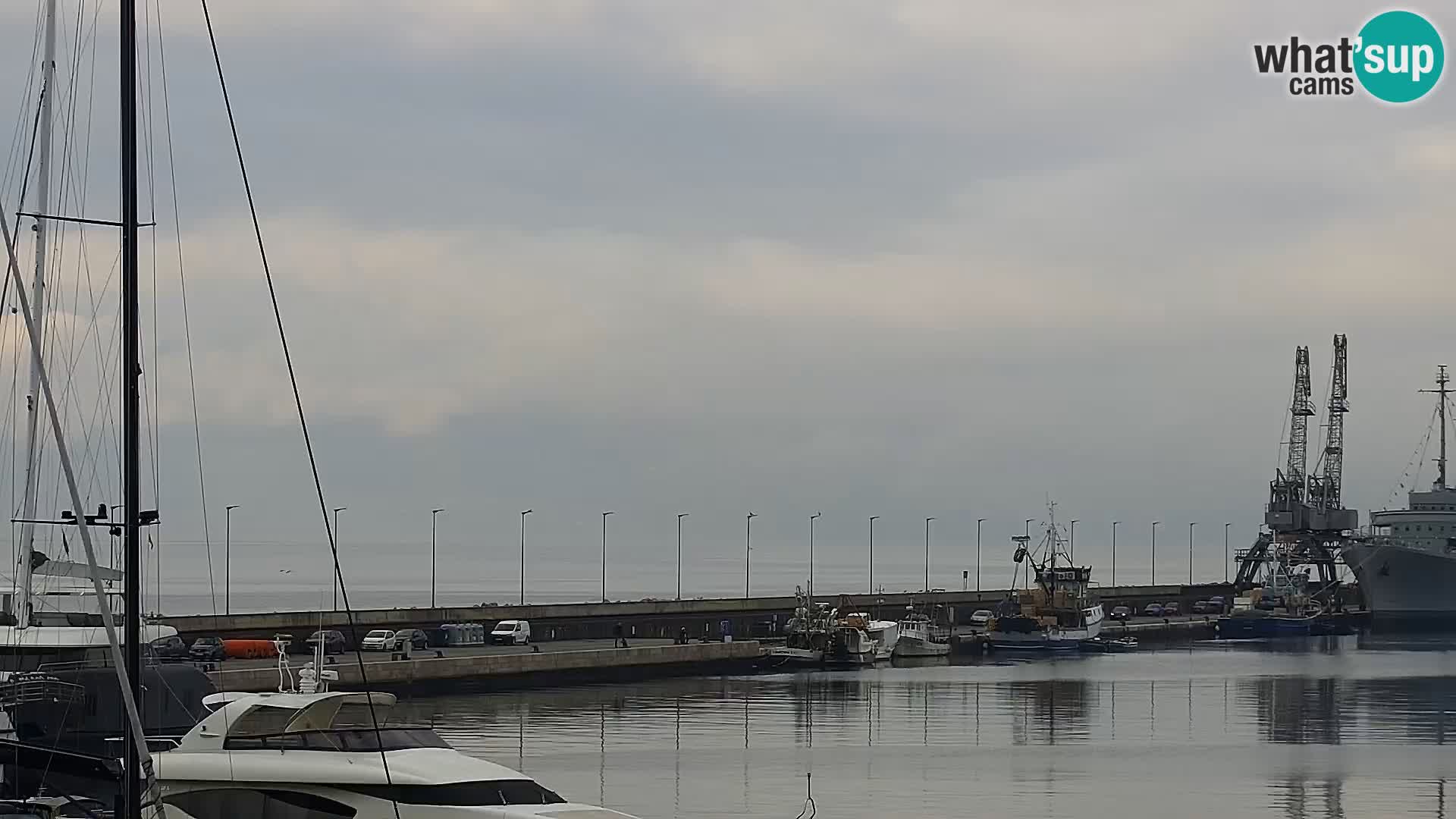 The Riva and Marina in Rijeka  – Live Webcam Croatia