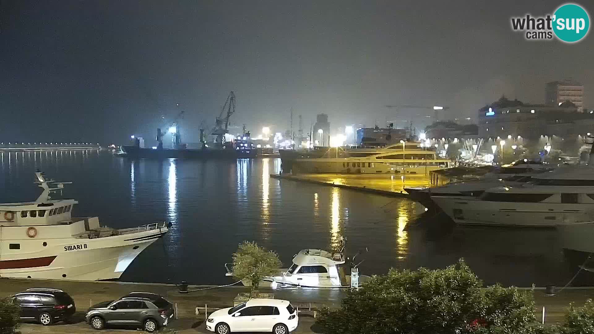 The Riva and Marina in Rijeka – Live Webcam Croatia