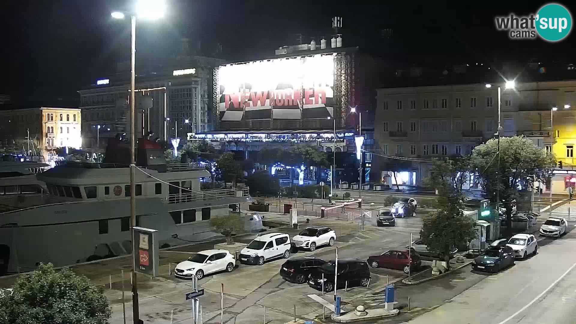 Die Riva und Marina in Rijeka – Live Webcam Kroatien