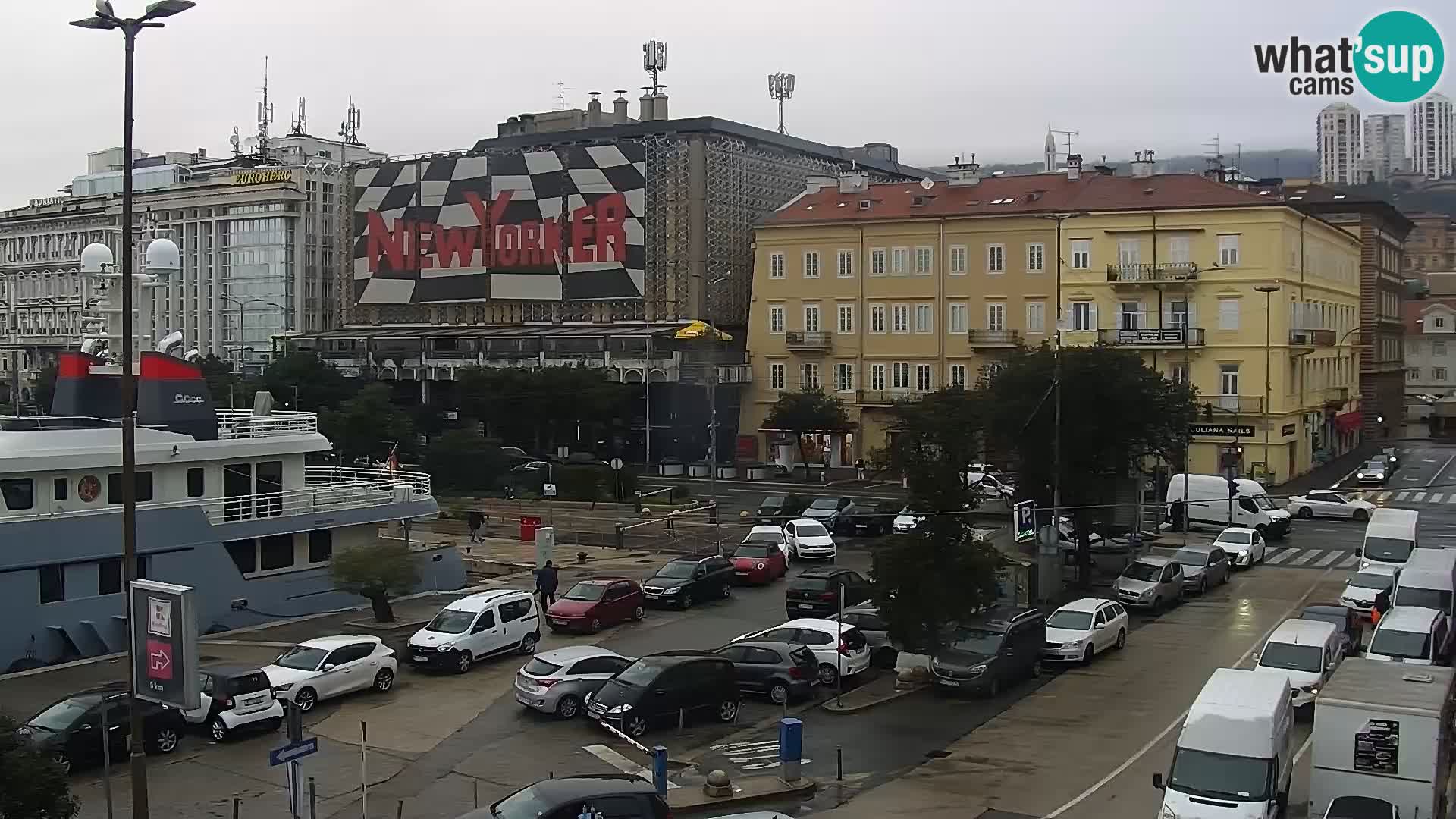 La Riva et Marina à Rijeka – Live Webcam Croatie