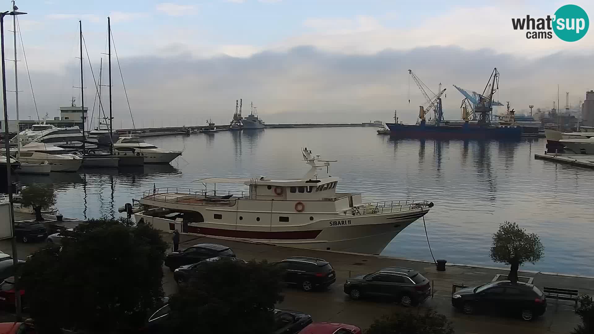 La Riva y Marina en Rijeka – Webcam en vivo Croacia