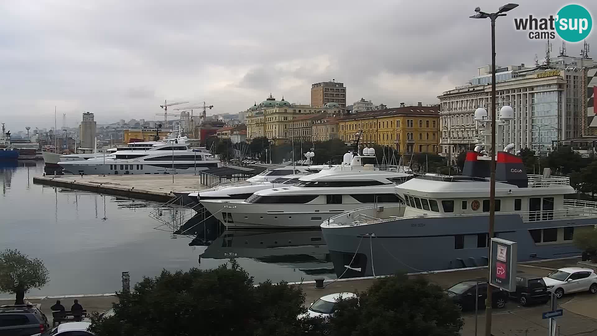 La Riva e la Marina a Rijeka (Fiume) – Live Webcam Croazia