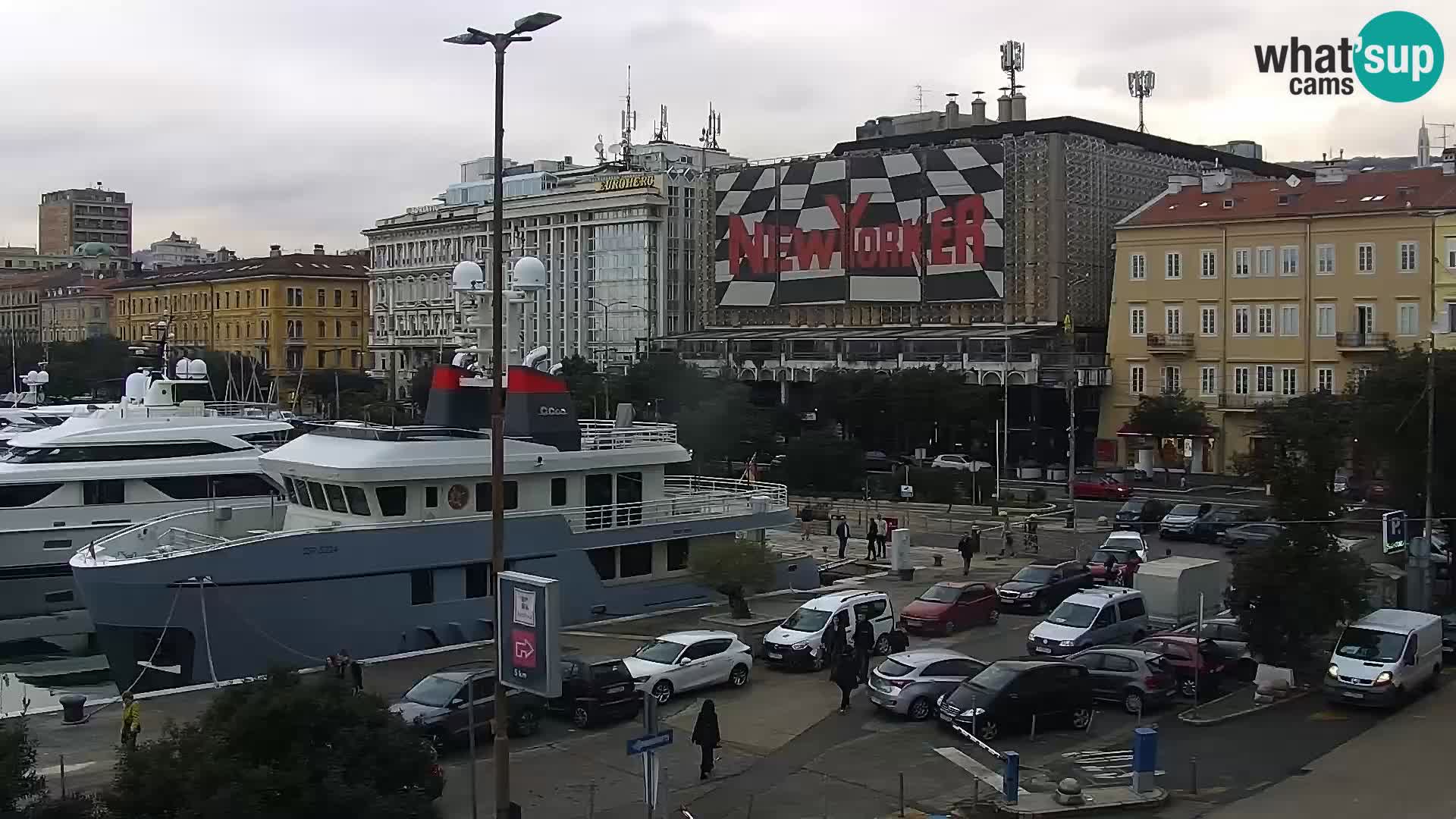 La Riva e la Marina a Rijeka (Fiume) – Live Webcam Croazia
