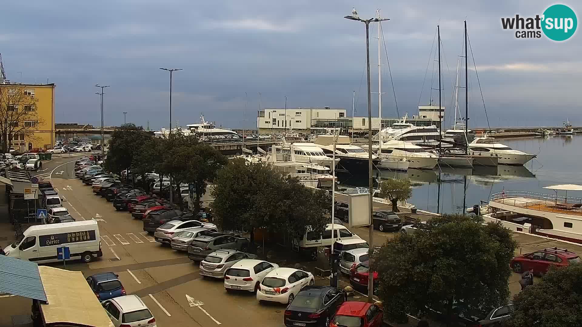 The Riva and Marina in Rijeka  – Live Webcam Croatia