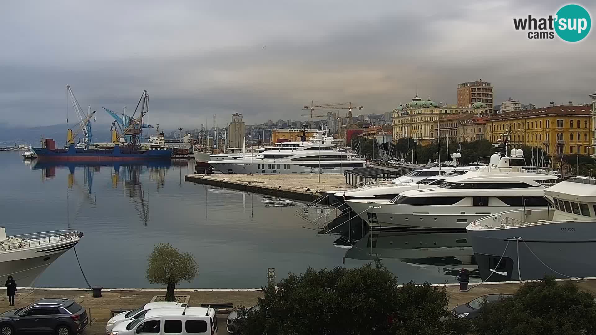 Riva i Marina u Rijeci – Web kamera uživo u Hrvatskoj