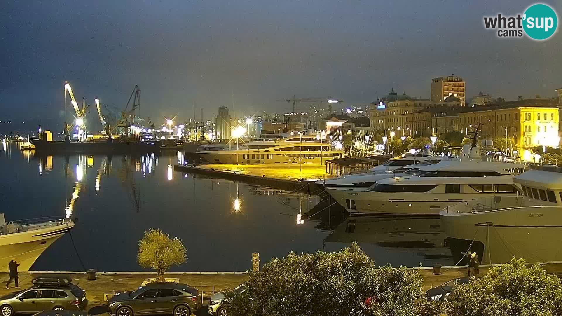 Riva i Marina u Rijeci – Web kamera uživo u Hrvatskoj