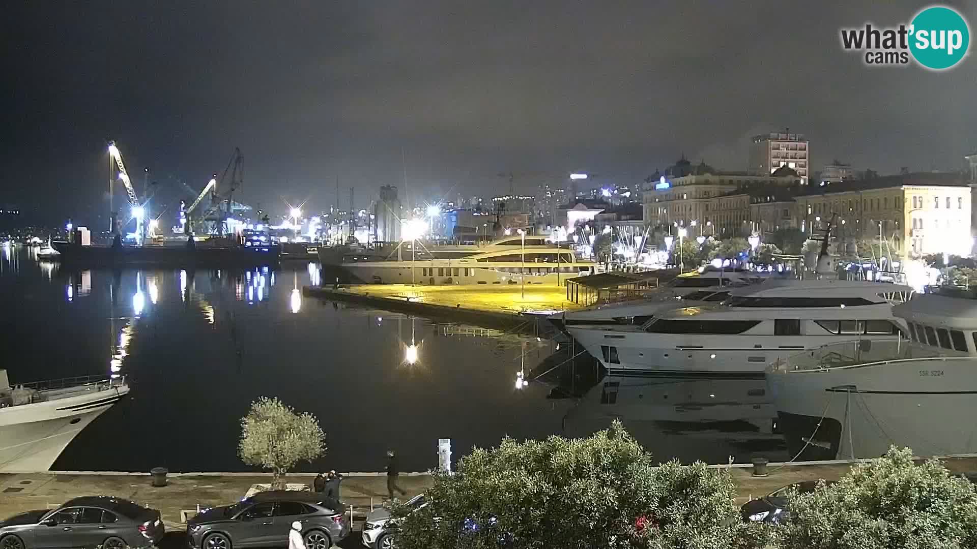 Die Riva und Marina in Rijeka – Live Webcam Kroatien