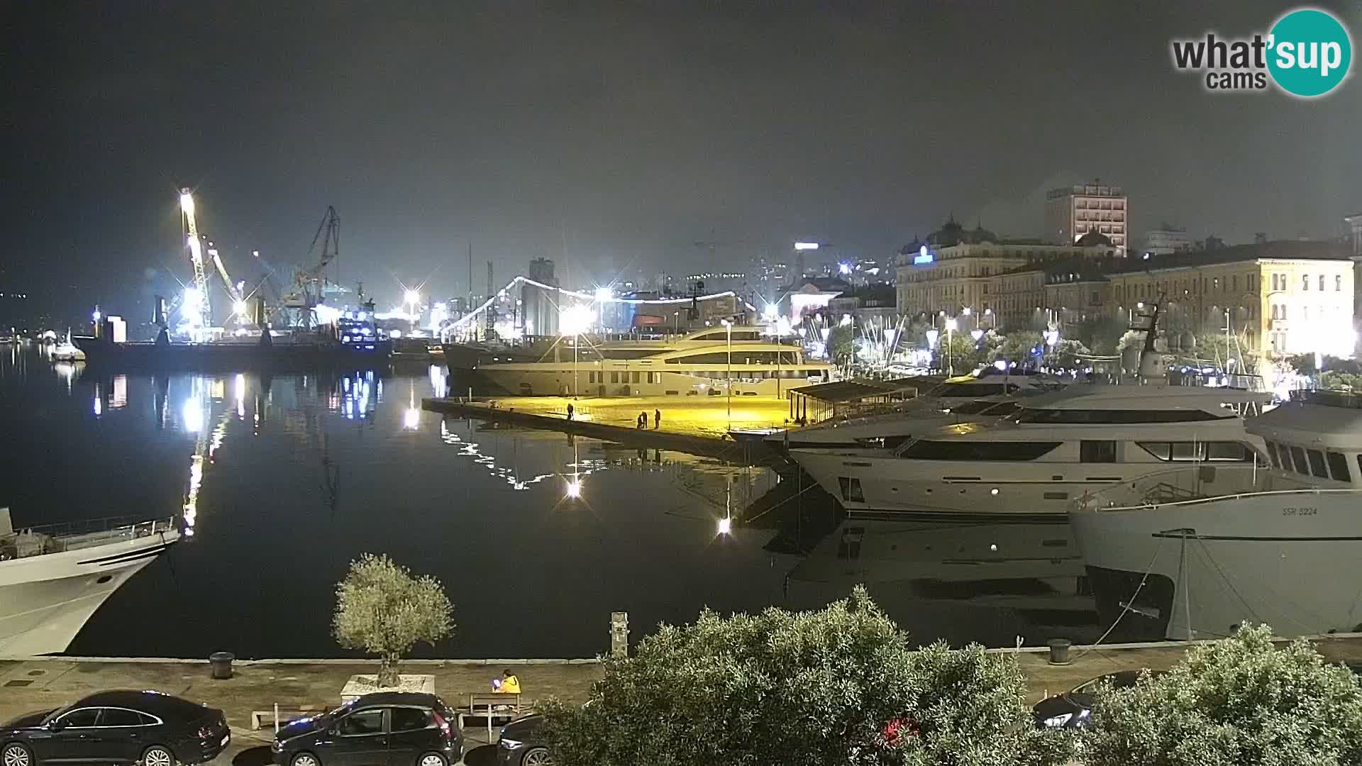 Riva i Marina u Rijeci – Web kamera uživo u Hrvatskoj