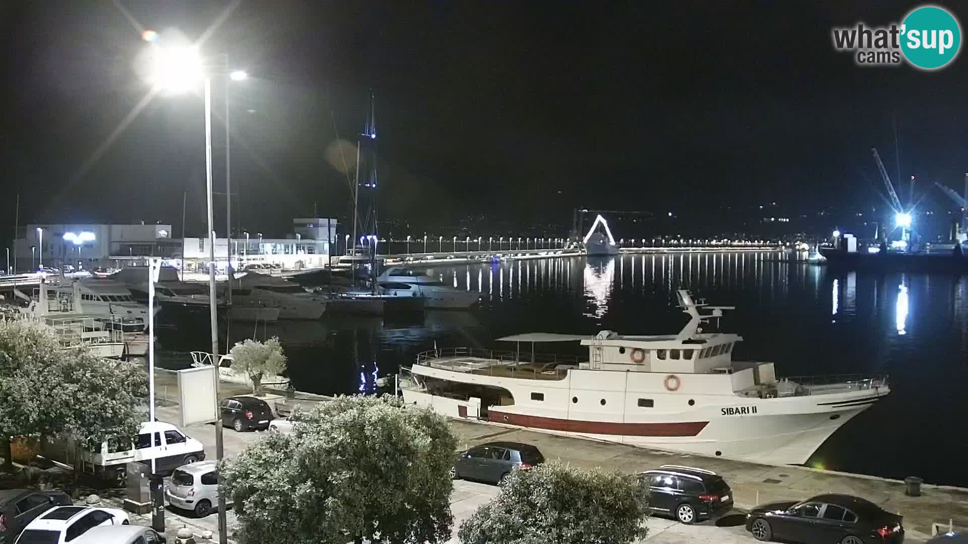Die Riva und Marina in Rijeka – Live Webcam Kroatien