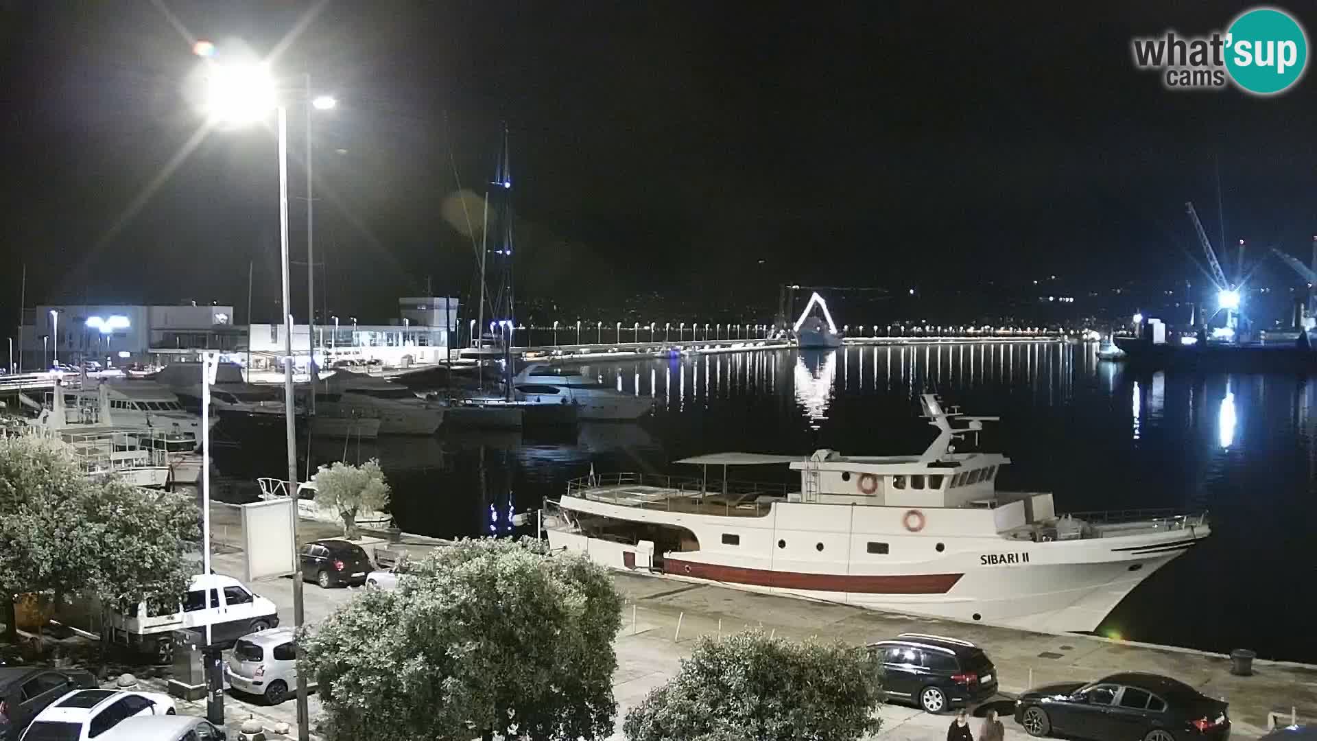 The Riva and Marina in Rijeka  – Live Webcam Croatia