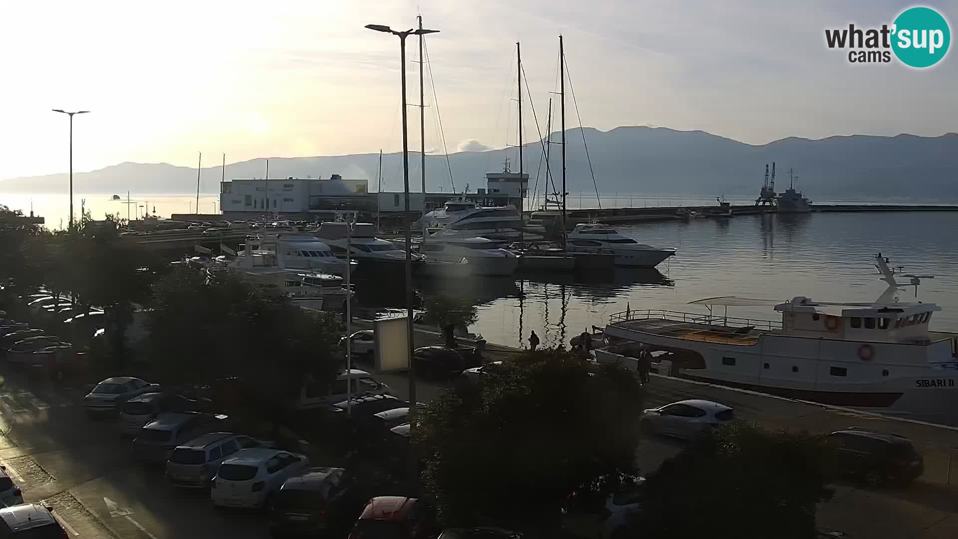 The Riva and Marina in Rijeka  – Live Webcam Croatia