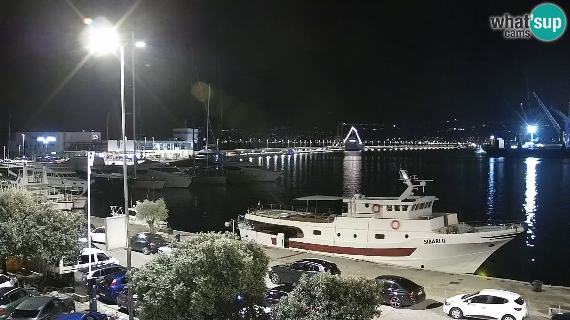 La Riva y Marina en Rijeka – Webcam en vivo Croacia
