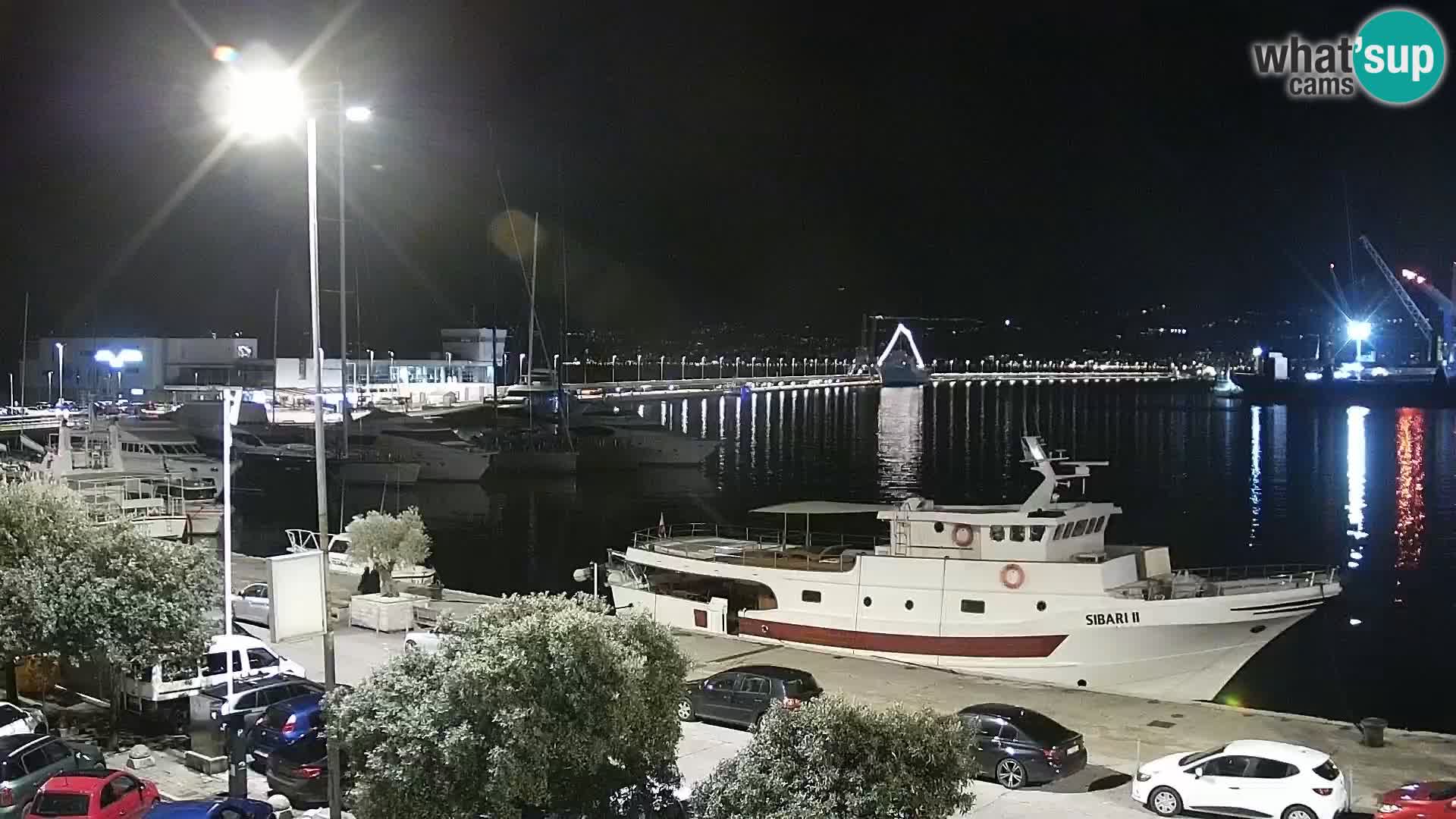 La Riva et Marina à Rijeka – Live Webcam Croatie