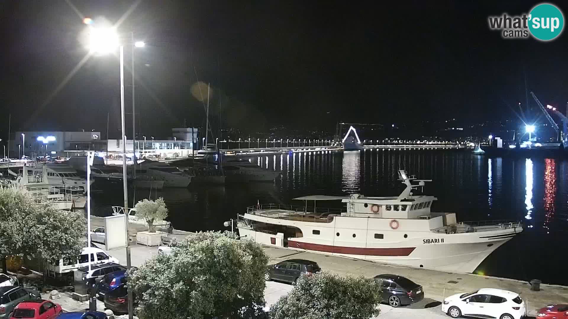 La Riva y Marina en Rijeka – Webcam en vivo Croacia