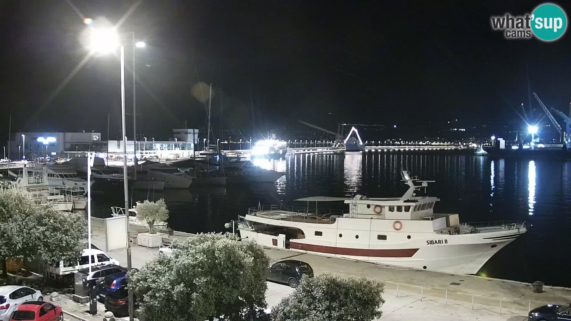 La Riva y Marina en Rijeka – Webcam en vivo Croacia