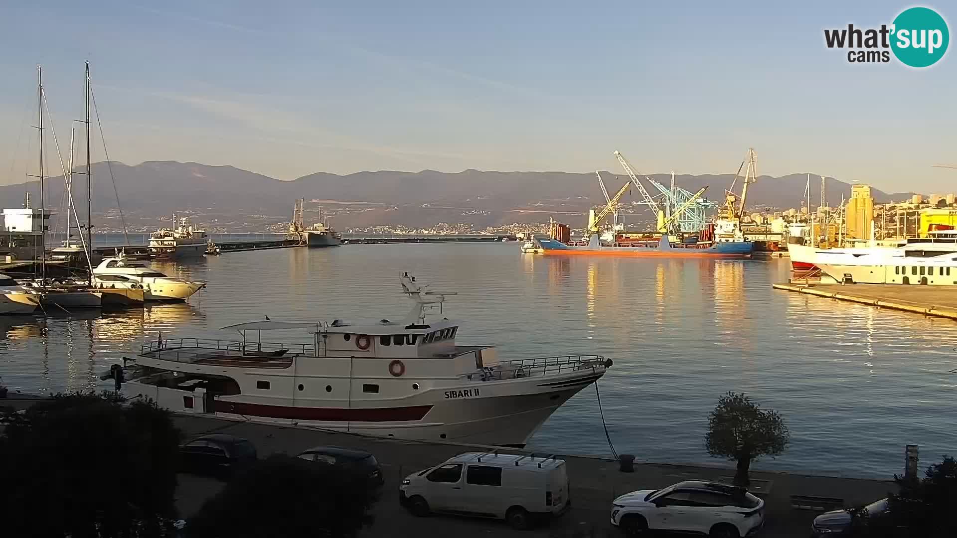 La Riva e la Marina a Rijeka (Fiume) – Live Webcam Croazia