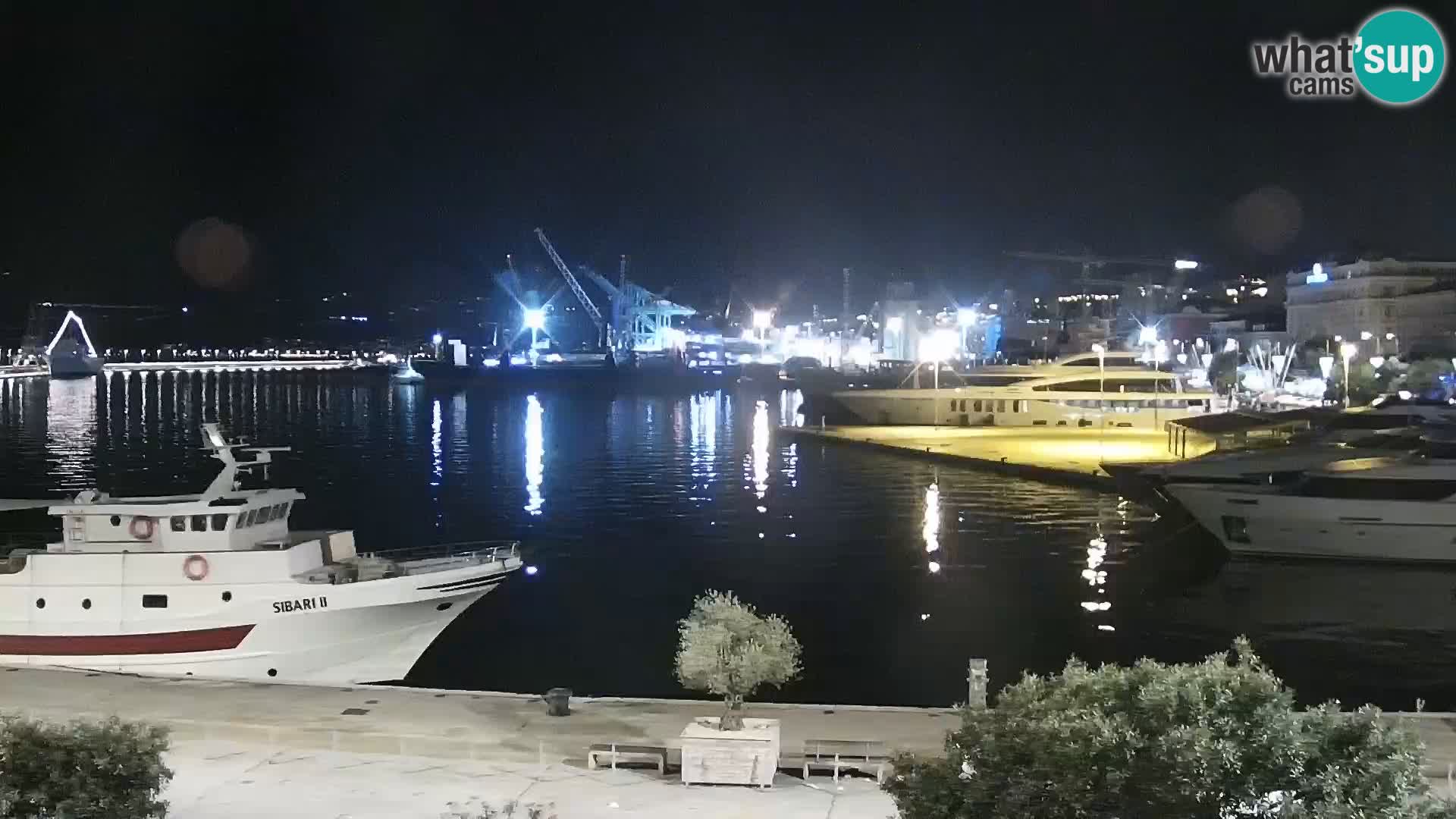 La Riva y Marina en Rijeka – Webcam en vivo Croacia