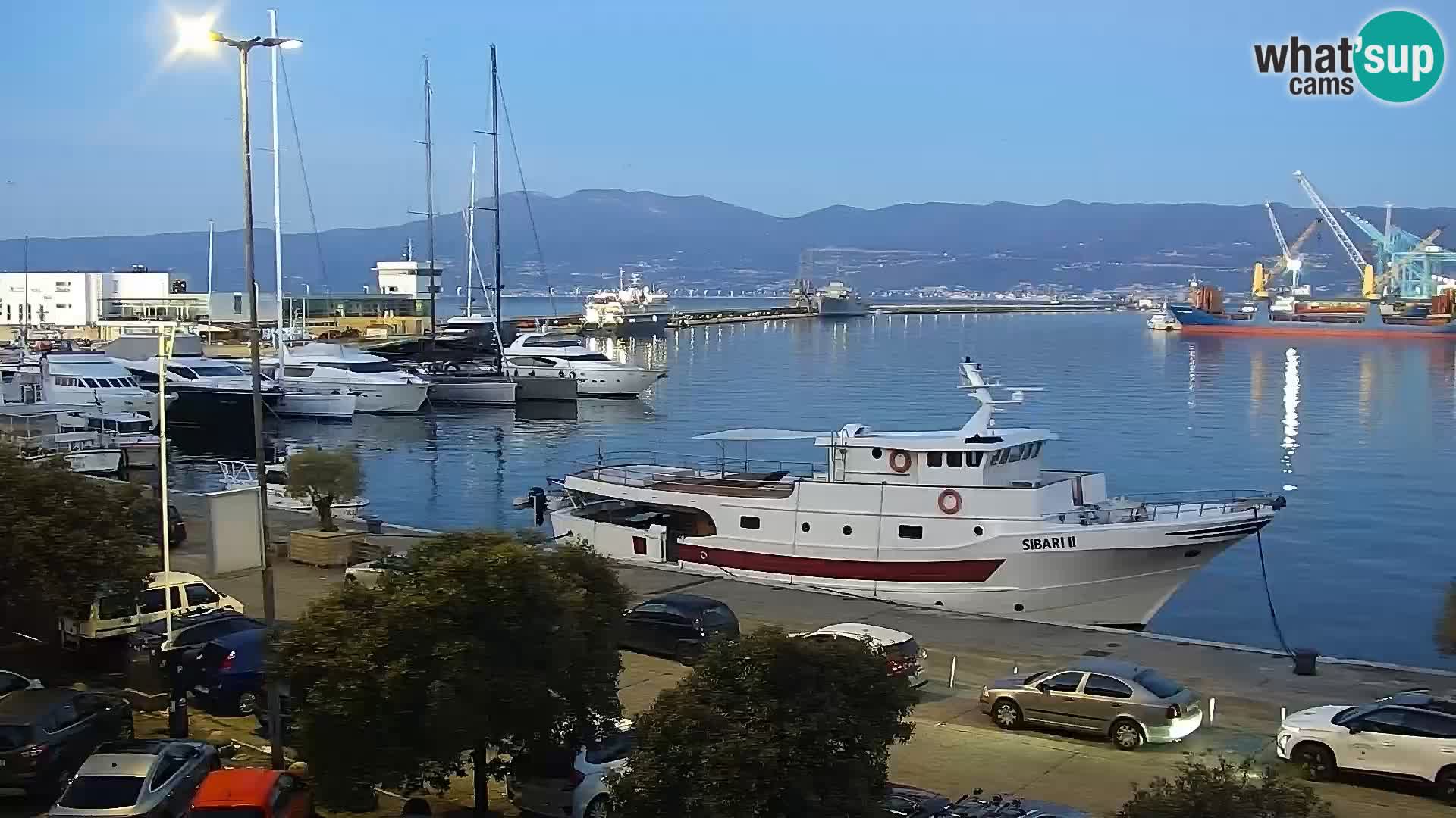 La Riva y Marina en Rijeka – Webcam en vivo Croacia