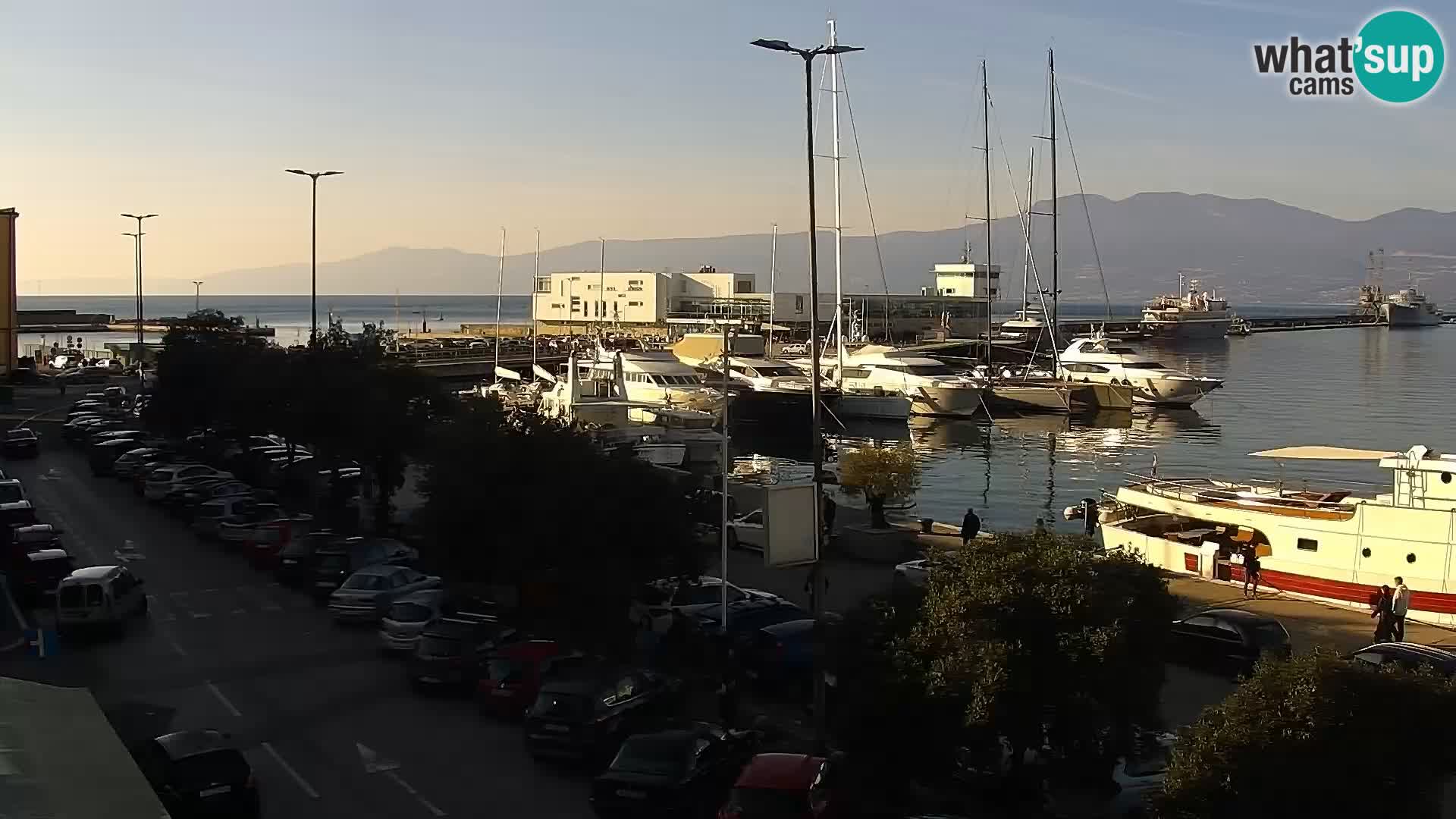 La Riva e la Marina a Rijeka (Fiume) – Live Webcam Croazia