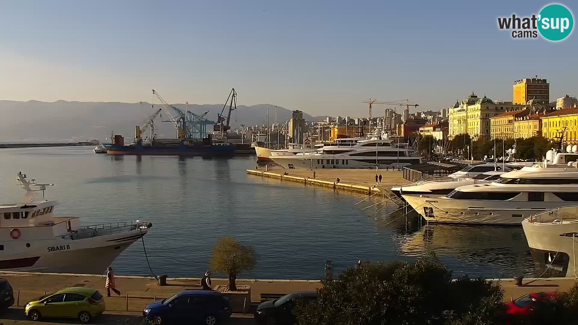 La Riva e la Marina a Rijeka (Fiume) – Live Webcam Croazia