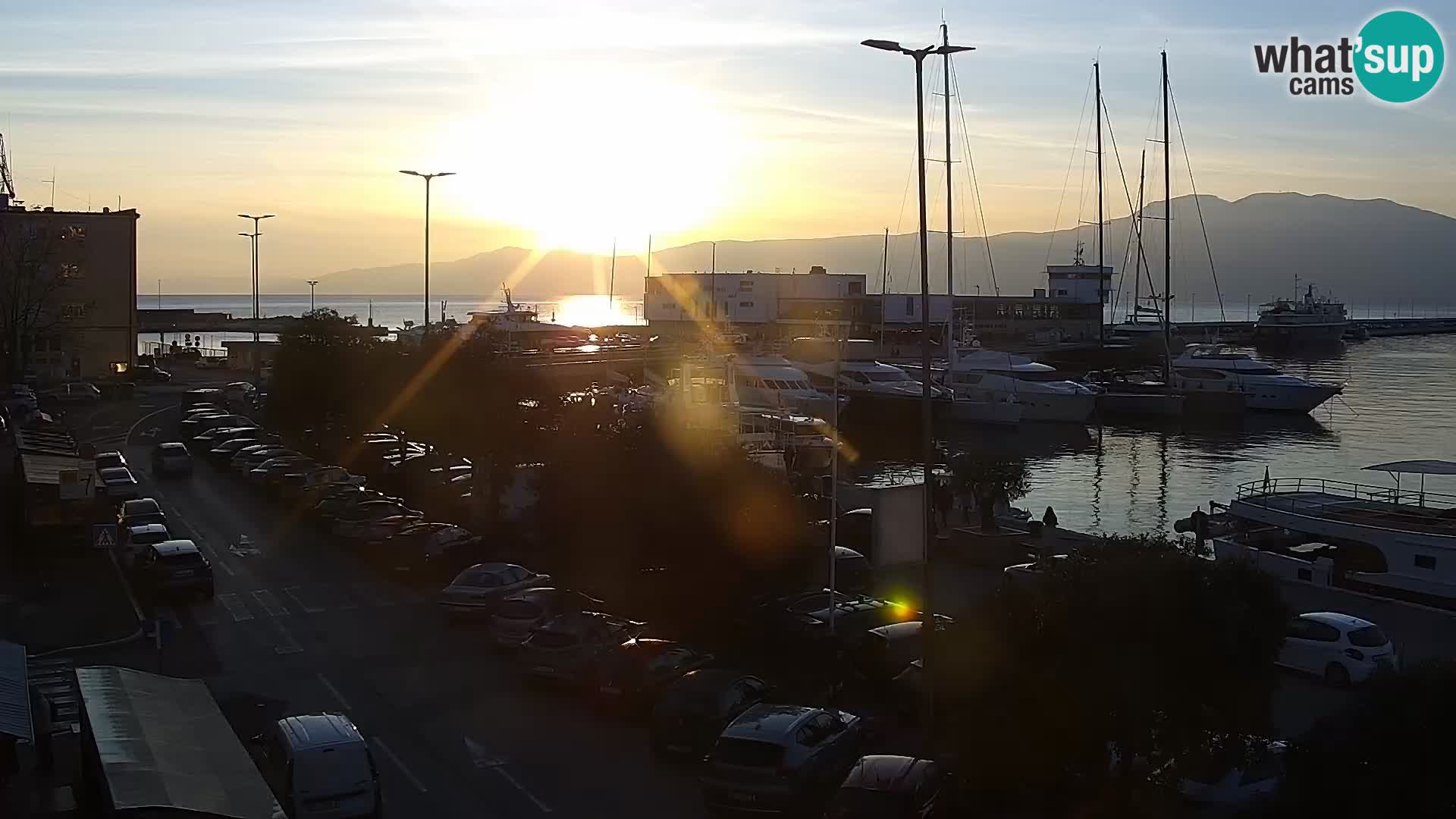 La Riva e la Marina a Rijeka (Fiume) – Live Webcam Croazia