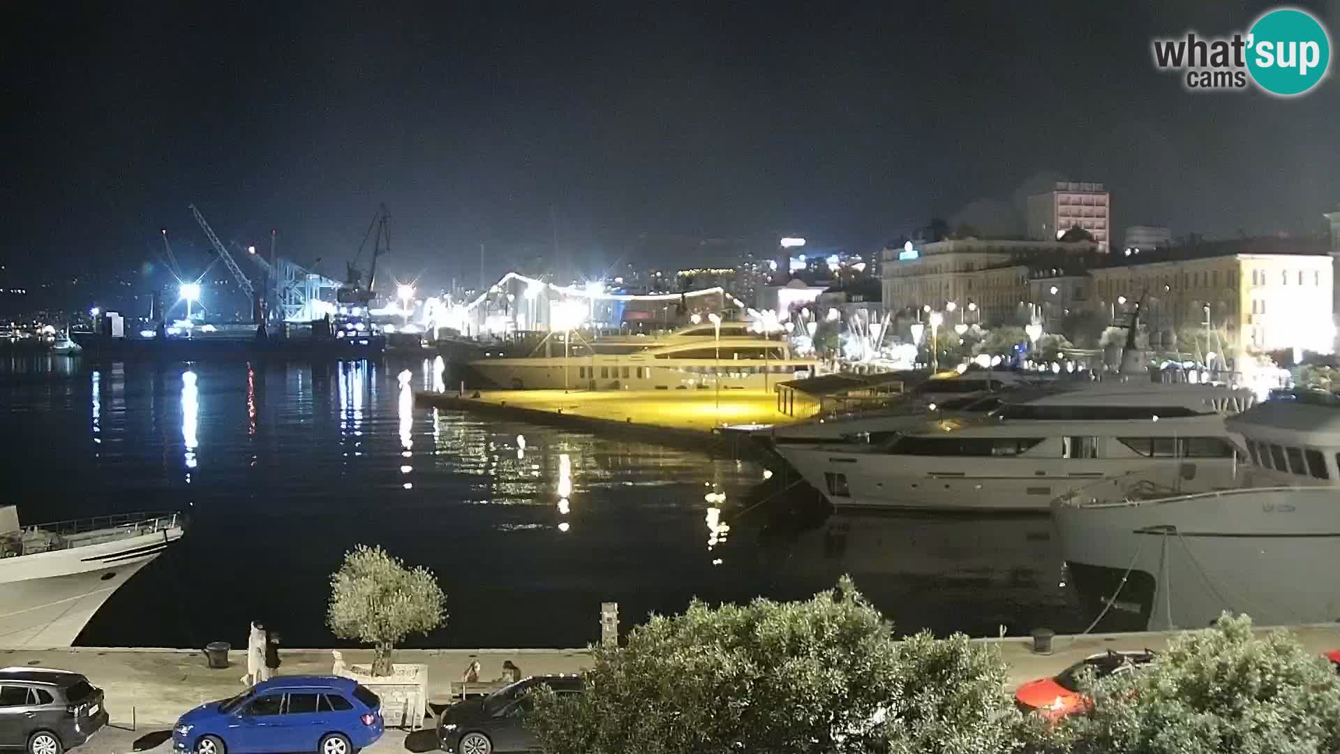 La Riva e la Marina a Rijeka (Fiume) – Live Webcam Croazia
