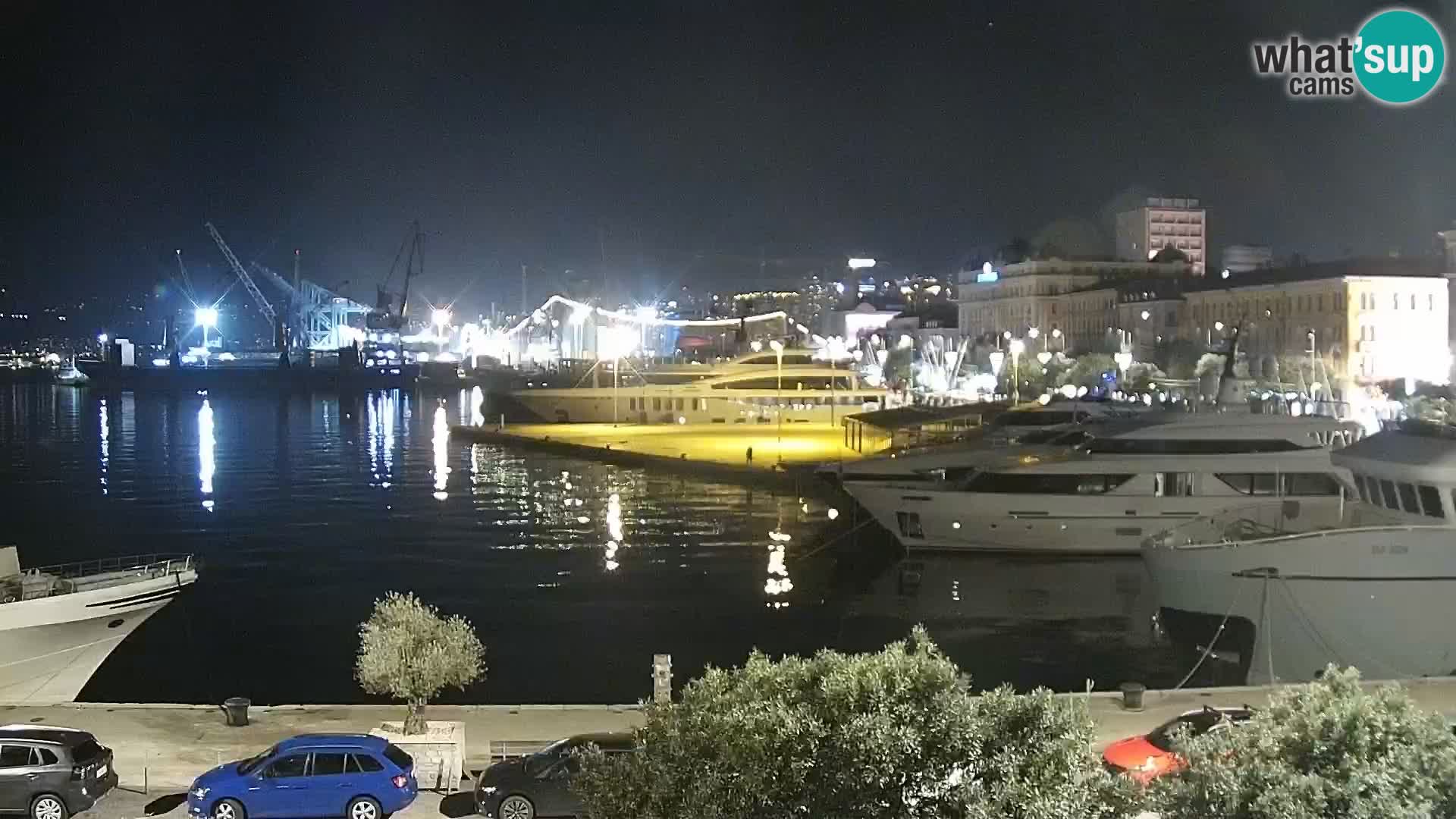 La Riva et Marina à Rijeka – Live Webcam Croatie
