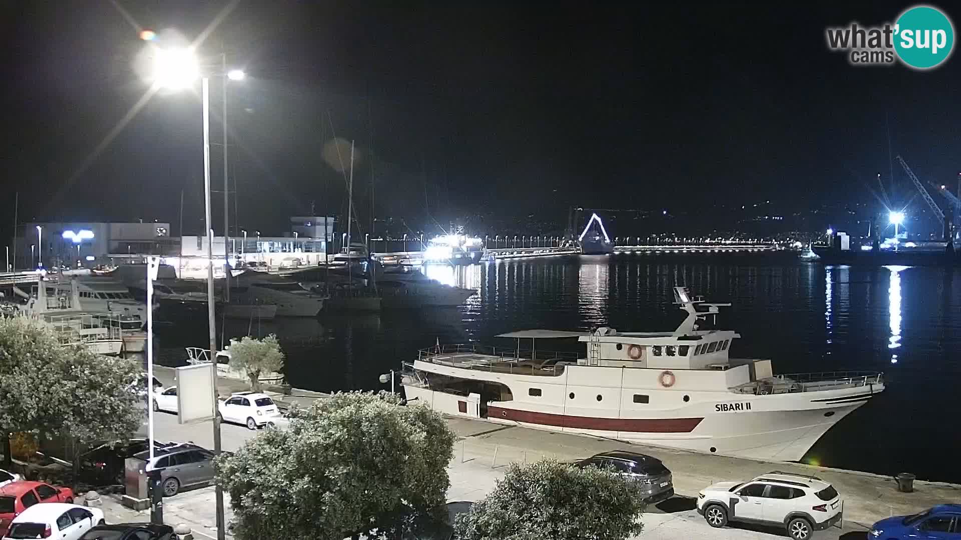 The Riva and Marina in Rijeka  – Live Webcam Croatia